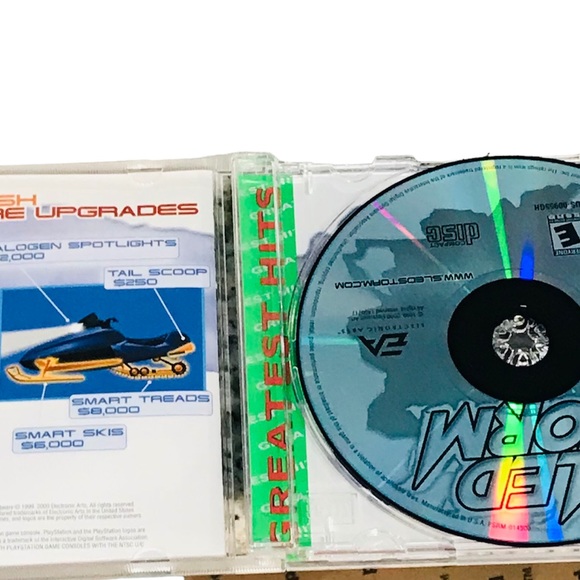 Vintage PlayStation 1 PS1 Sled Storm Video Game Greatest Hits - Picture 2 of 3